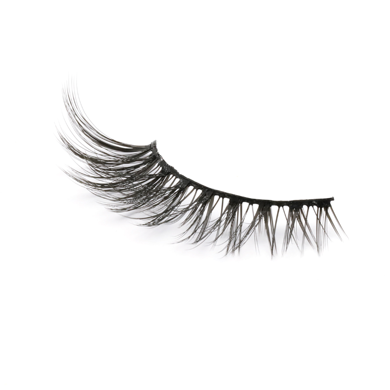 Wholesale Price 100% Silk Strip Lashes with Private Box High Quality Soft and Natural Eyelashes YY117